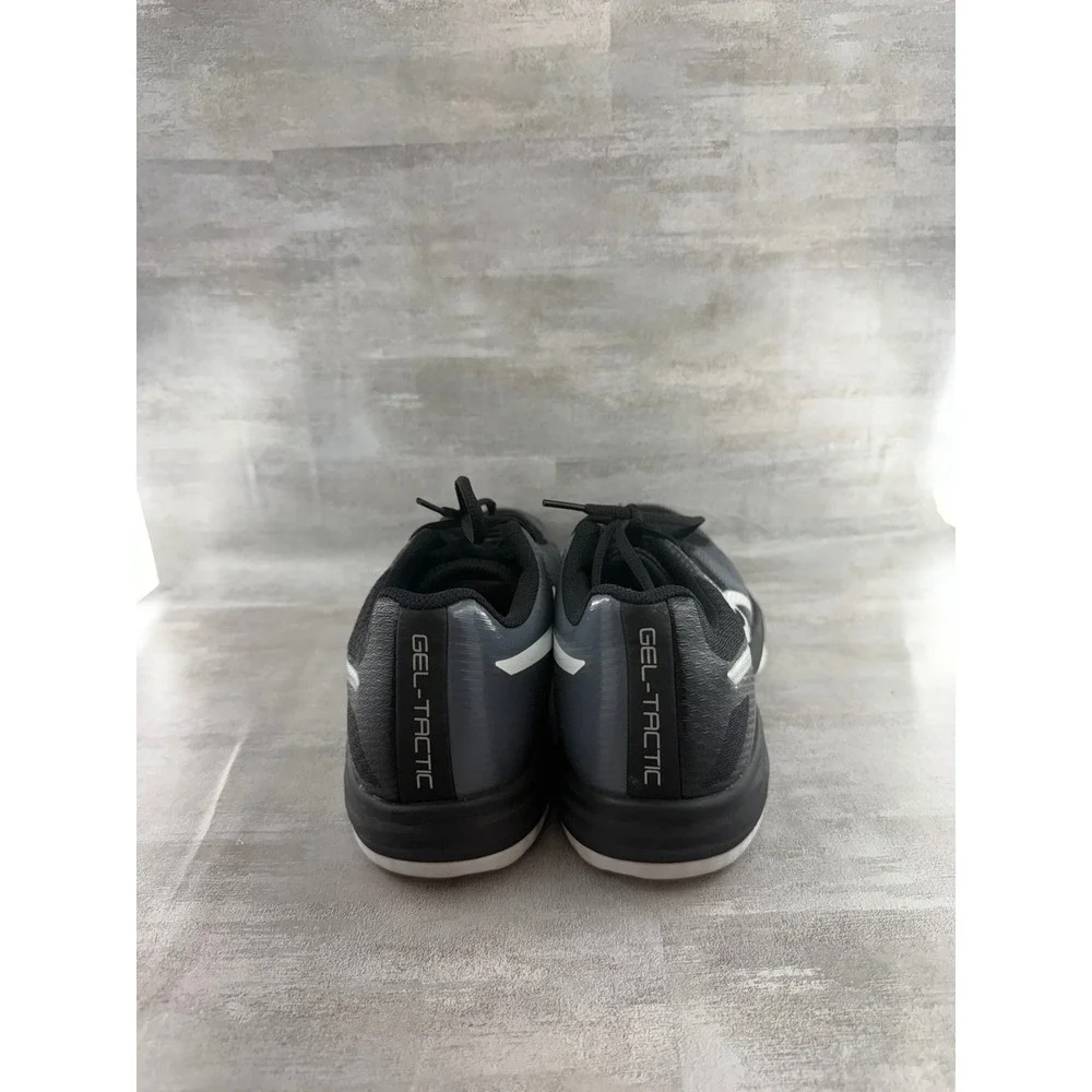 ASICS Gel-Tactic Women Volleyball Shoes Black Silver 1072A035 Sz US 10.5
